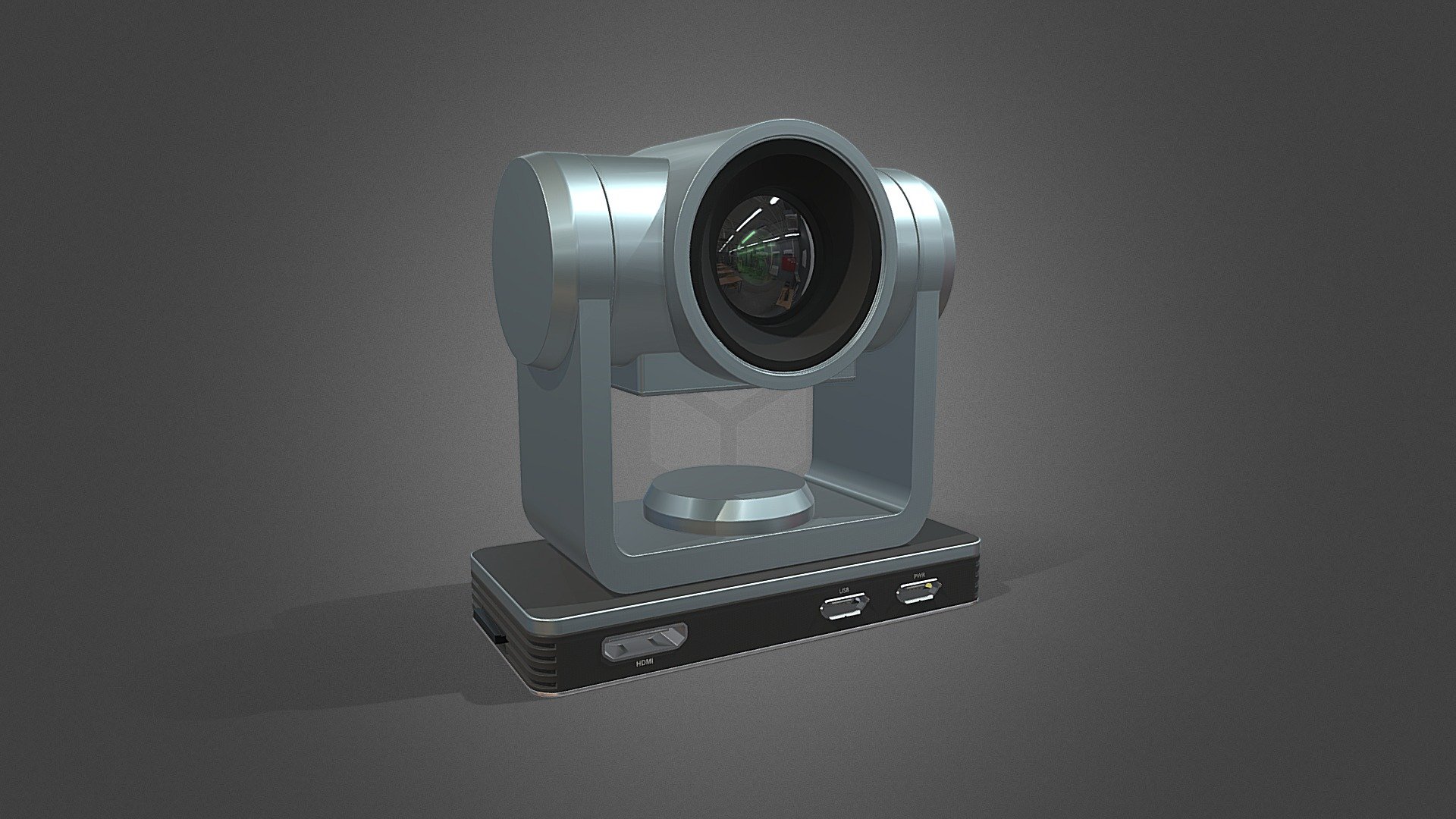 A rigged mochup of a Wireless, Pan Tilt Zoom (PTZ) Camera - Wireless PTZ Camera - Buy Royalty Free 3D model by PhotoGramGear 3d model