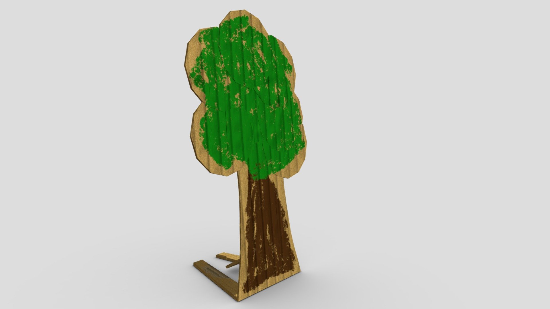 Created for a University of Gloucestershire project. For entertainment and educational purposes only. Used in Patchwork Games' first game: Stitched Up - Cardboard Cutout Tree - 3D model by s4101141 3d model
