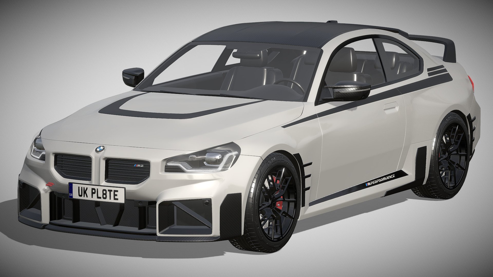 BMW M2 M Performance Parts 2023

https://www.bmw-m.com/en/topics/magazine-article-pool/m-performance-parts-bmw-m2.html

clean geometry light weight model, yet completely detailed for hi-res renders. use for movies, advertisements or games

Corona render and materials

all textures include in *.rar files

lighting setup is not included in the file! - BMW M2 M Performance Parts 2023 - Buy Royalty Free 3D model by zifir3d 3d model