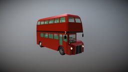 Low Poly London Bus virtual, transportation, red, london, traffic, vintage, retro, british, reality, augmented, antique, bus, obj, travel, vr, ar, public, fbx, local, max, old, machine, coach, autobus, macchina, oldtimer, low-poly-model, low-poly-art, commuter, citybus, stadtbus, linienbus, game, vehicle, low, poly, 3ds