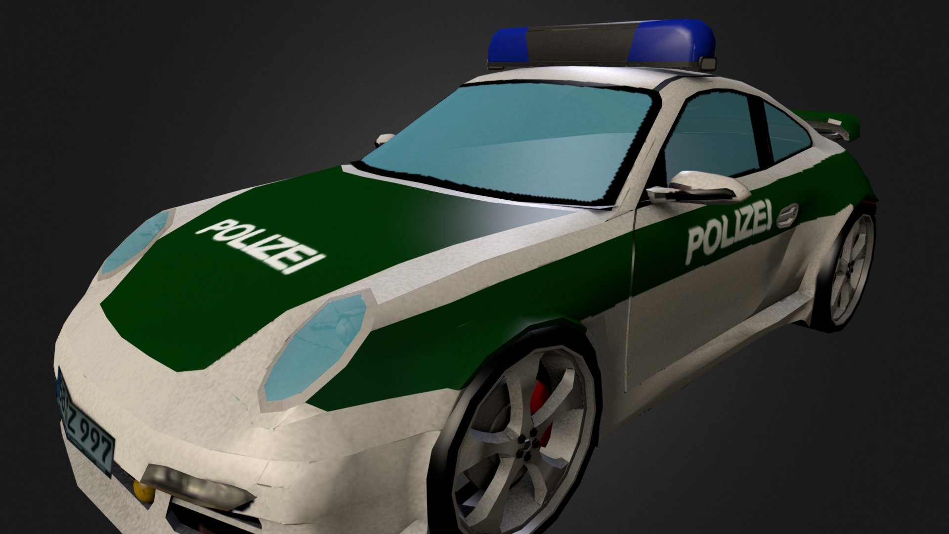 Porche 997 Turbo Polizei - Porche 997 Turbo Polizei - 3D model by David Gámiz Jiménez (@corvusd) 3d model