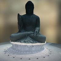 Buddha at Gakwonsa buddha, drone, 3d-scan, phantom, korea, uas, 3d-reconstruction, cheonan, deuron, ceonan, buceonnim, gagweonsa, jeol, paentom3, sajinceugryang, gakwonsa, chungnam, photogrammetry, 3d, uav, temple