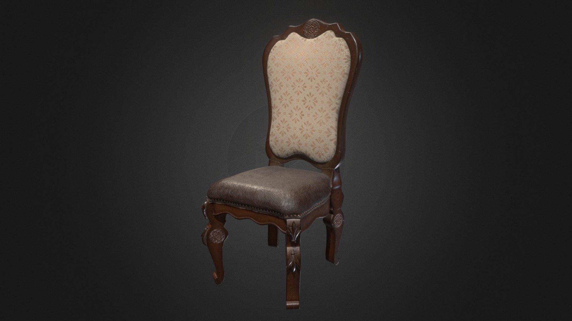 3d victorian chair model with ready UVs 
modelled in Blender and textured in substance painter
model is ready to be used in games as it has about 21k vertices

hope you like it!! - Victorian chair - Download Free 3D model by BATRIC_18 3d model