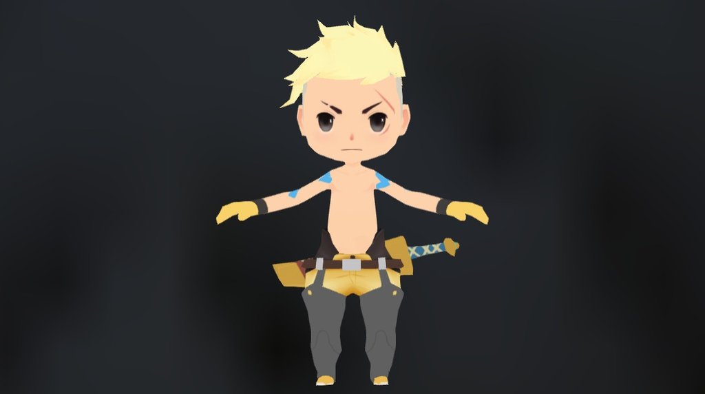 Our hero in another costume 3d model