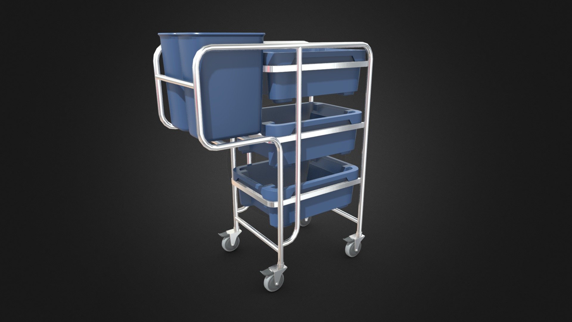 Collection Trolley 3D Model by ChakkitPP.




This model was developed in Blender 2.90.1

Unwrapped Non-overlapping and UV Mapping

Beveled Smooth Edges, No Subdivision modifier.


No Plugins used.




High Quality 3D Model.



High Resolution Textures.

Polygons 15494 / Vertices 15914

Textures Detail :




2K PBR textures : Base Color / Height / Metallic / Normal / Roughness / AO

File Includes : 




fbx, obj / mtl, stl, blend
 - Collection Trolley - Buy Royalty Free 3D model by ChakkitPP 3d model