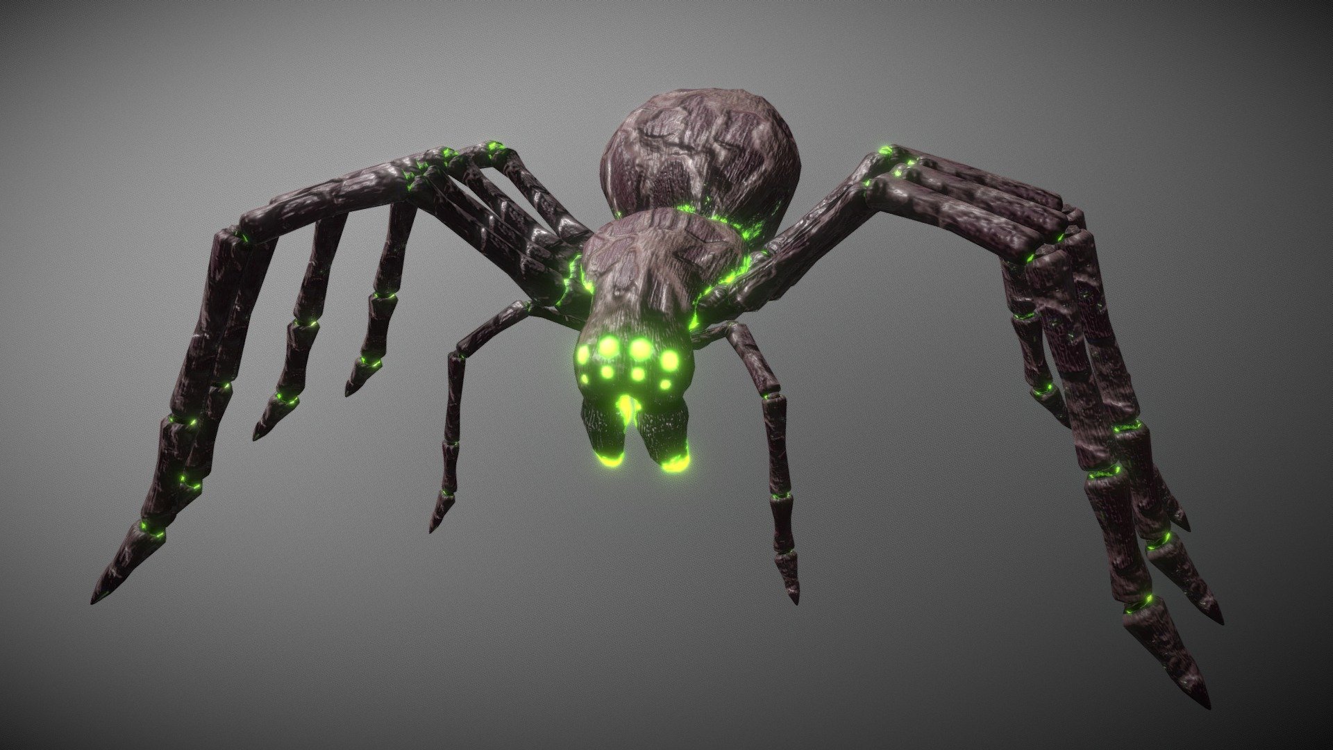 Spider for Tiny Soul Videogame (Student Project) - Creepy Poison Spider - 3D model by Albert (@aperez) 3d model