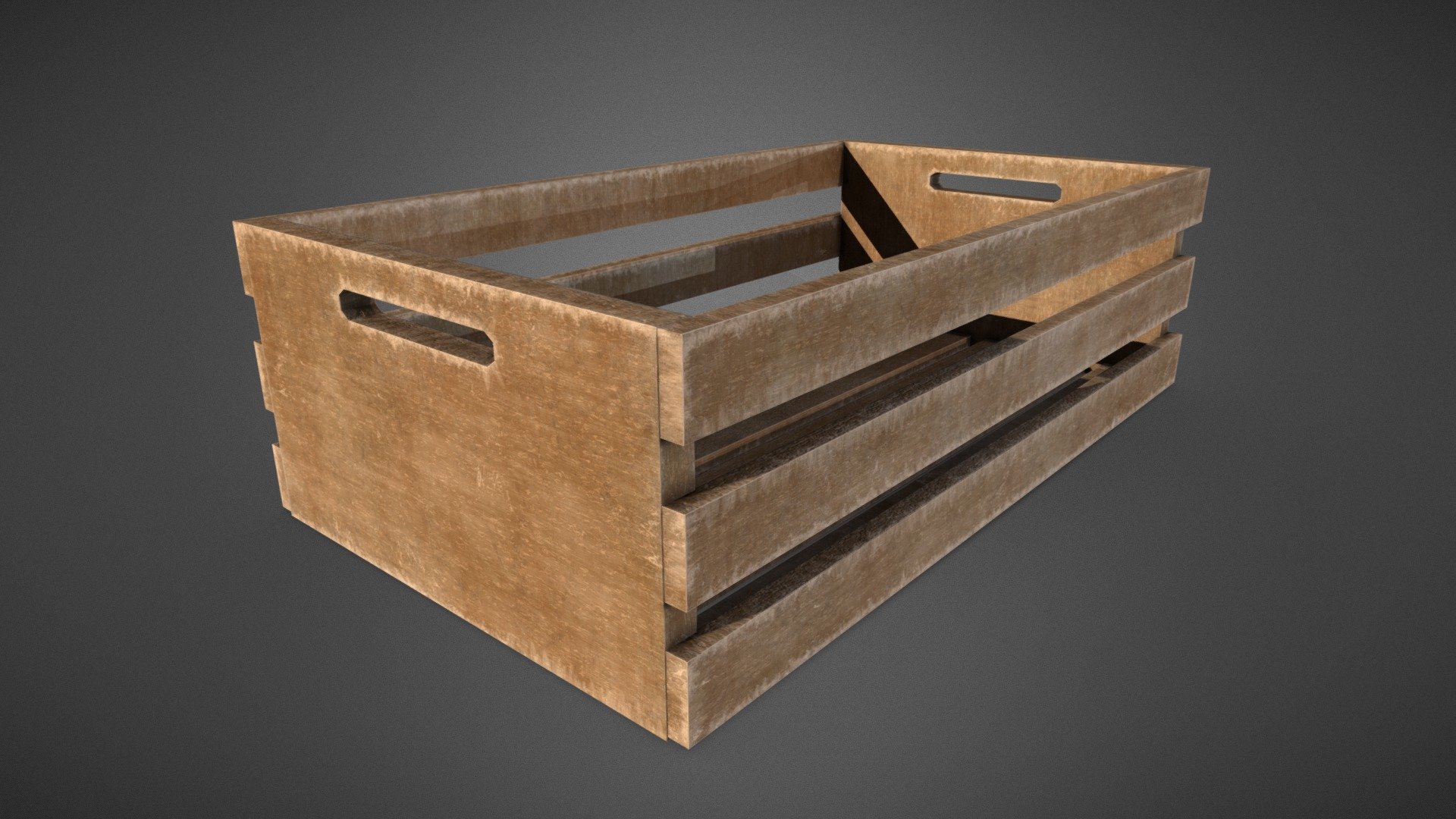 This is a wooden crate asset created for environments as decoration, could be used in storage environments and warehouses, made in blender and textured in substance painter - Wooden Crate 3d model - 3D model by IPfuentes 3d model