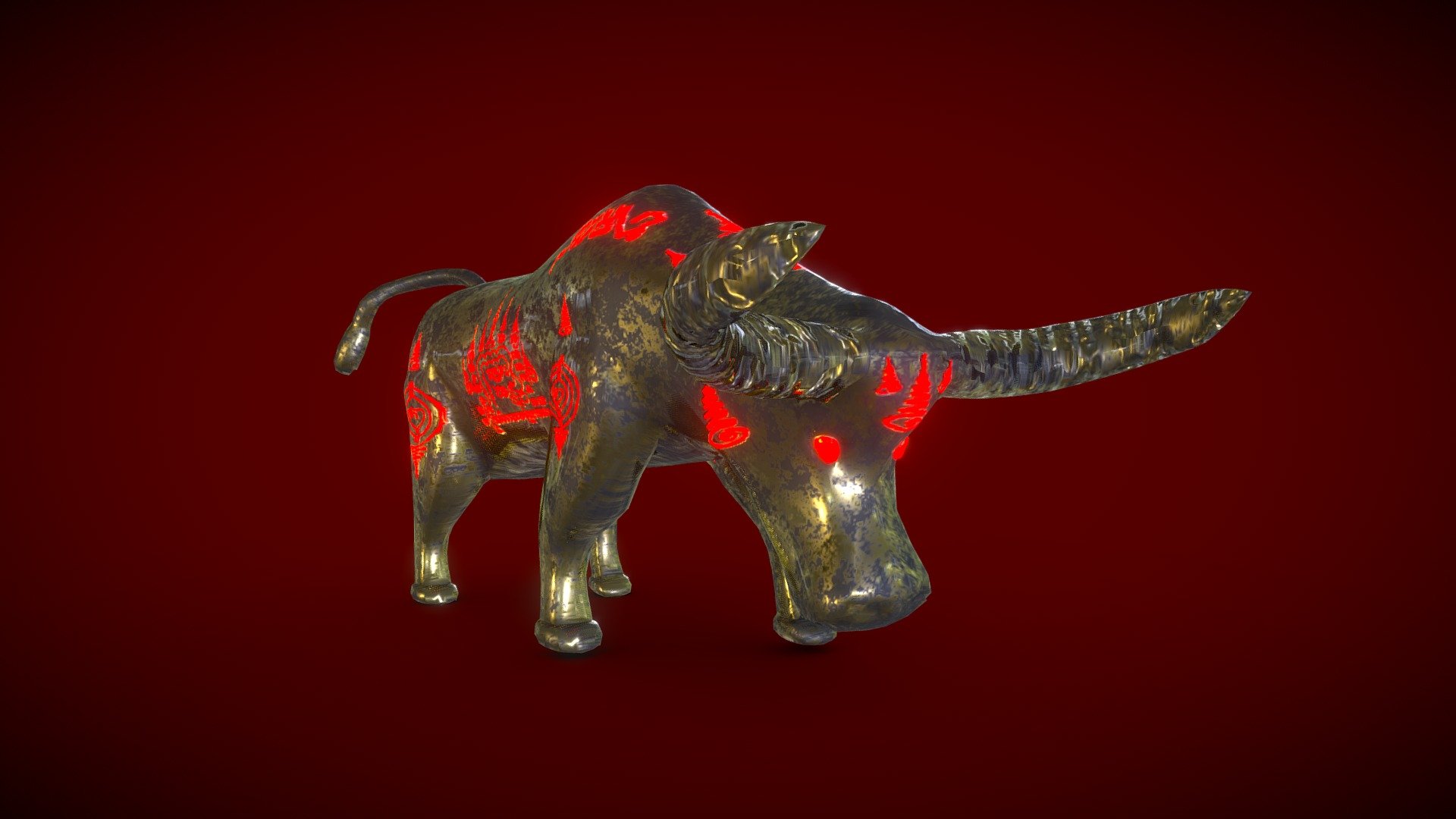 Thai black magic Buffalo - Buy Royalty Free 3D model by N0M4DXII (@n0madxii) 3d model