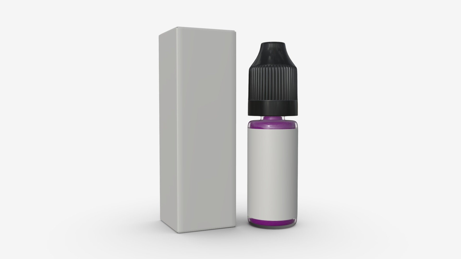 Vapor small liquid bottle with box - Buy Royalty Free 3D model by HQ3DMOD (@AivisAstics) 3d model