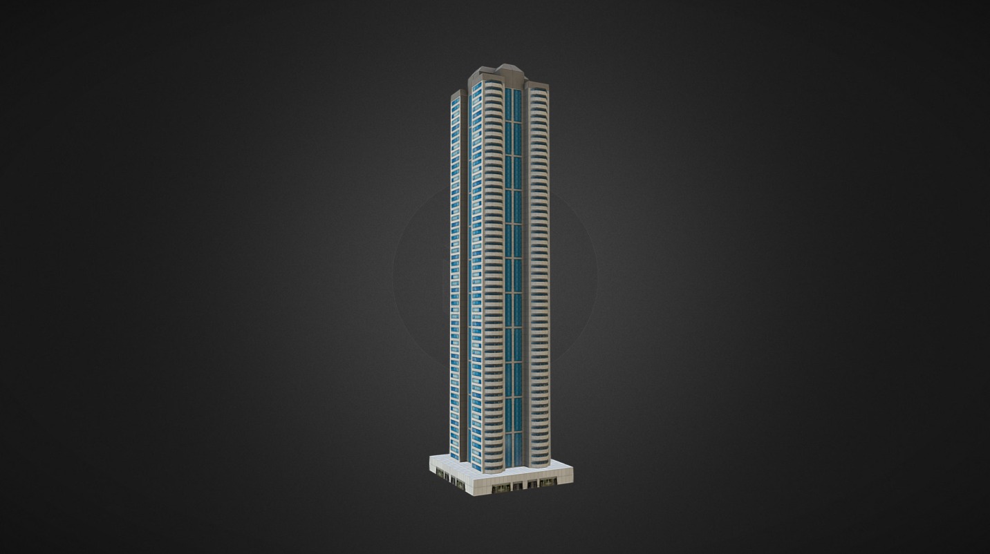 Skyscraper 3 - 3D model by daveVertex 3d model