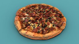 Pizza (Photogrammetry) pizza, photogrammetry