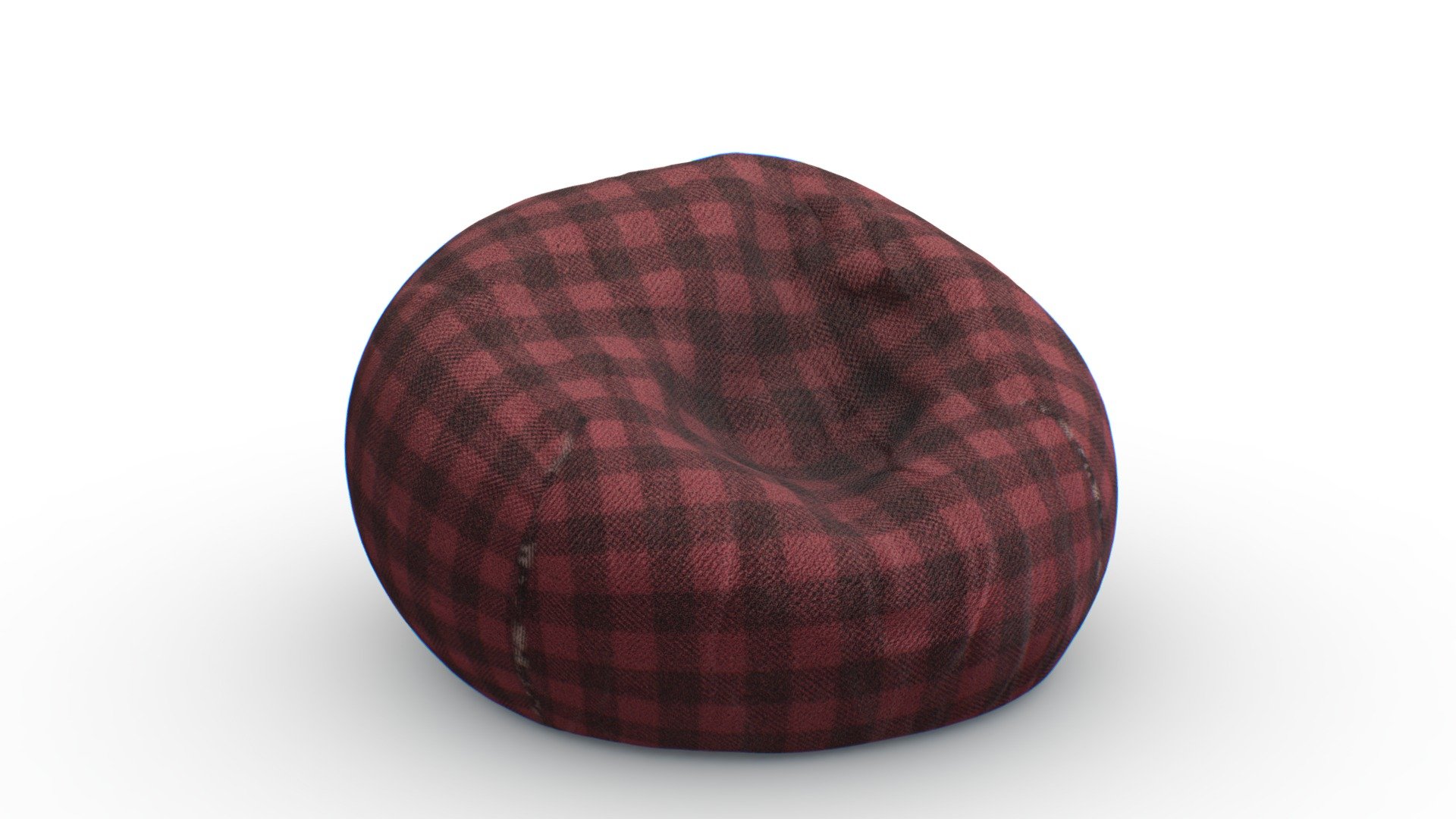 A Bean Bag
A simple bean bag with a flannel fabric texture. This chair will flip-flop around in your teen's bedroom, and no one will ever sit in it because it's too uncomfortable.

This model features 2k and 4k PBR textures made with Substance Painter.

Download includes:

  2k &amp; 4k PBR textures
  .blend file
  .fbx file
 - Simple Bean Bag - Download Free 3D model by AleixoAlonso 3d model