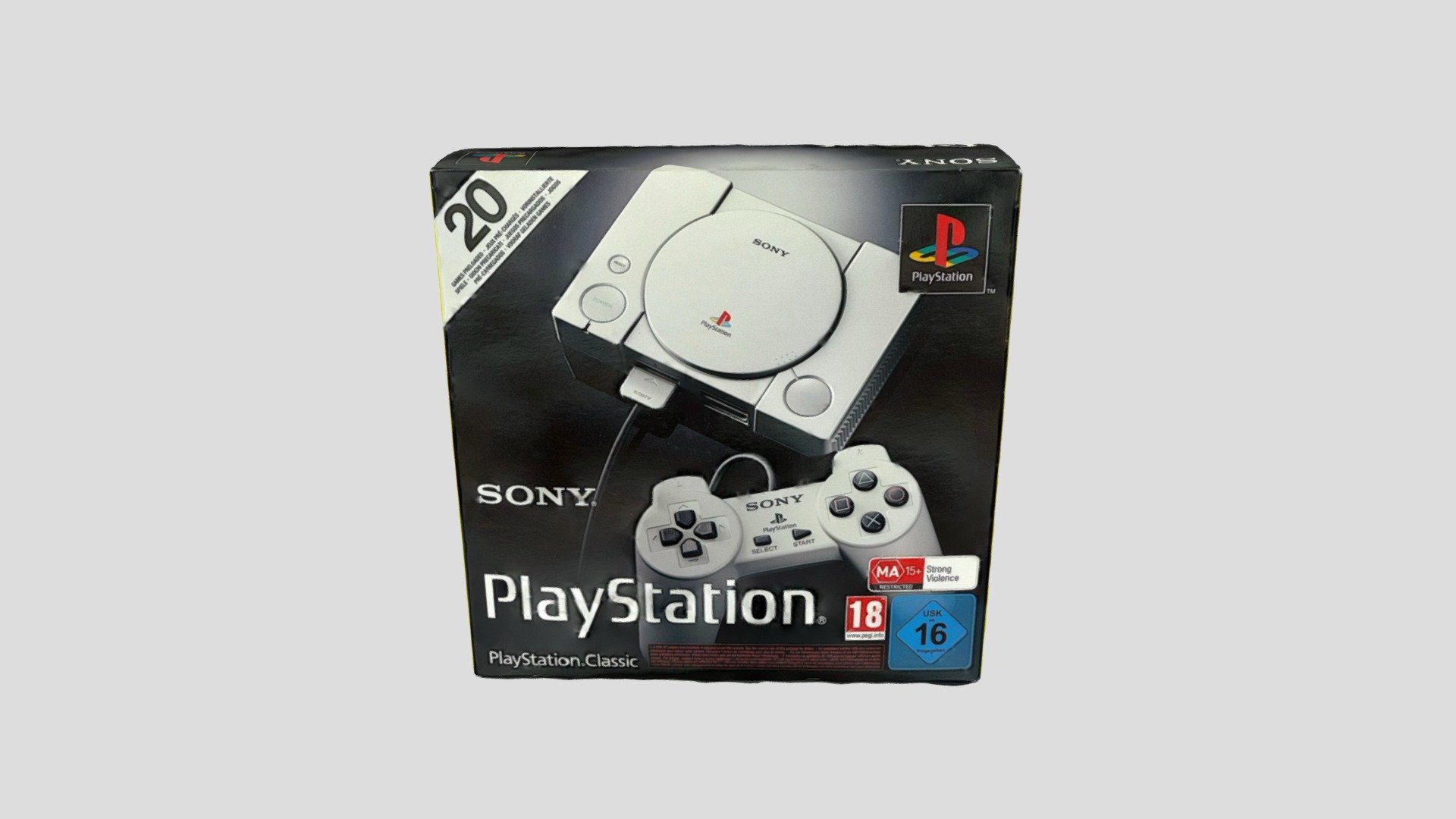 PlayStation Classic Box - PlayStation Classic Box - Download Free 3D model by DinkaDanka 3d model