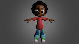 Milo Model: Rigged american, african, afro, turtledust, character, model