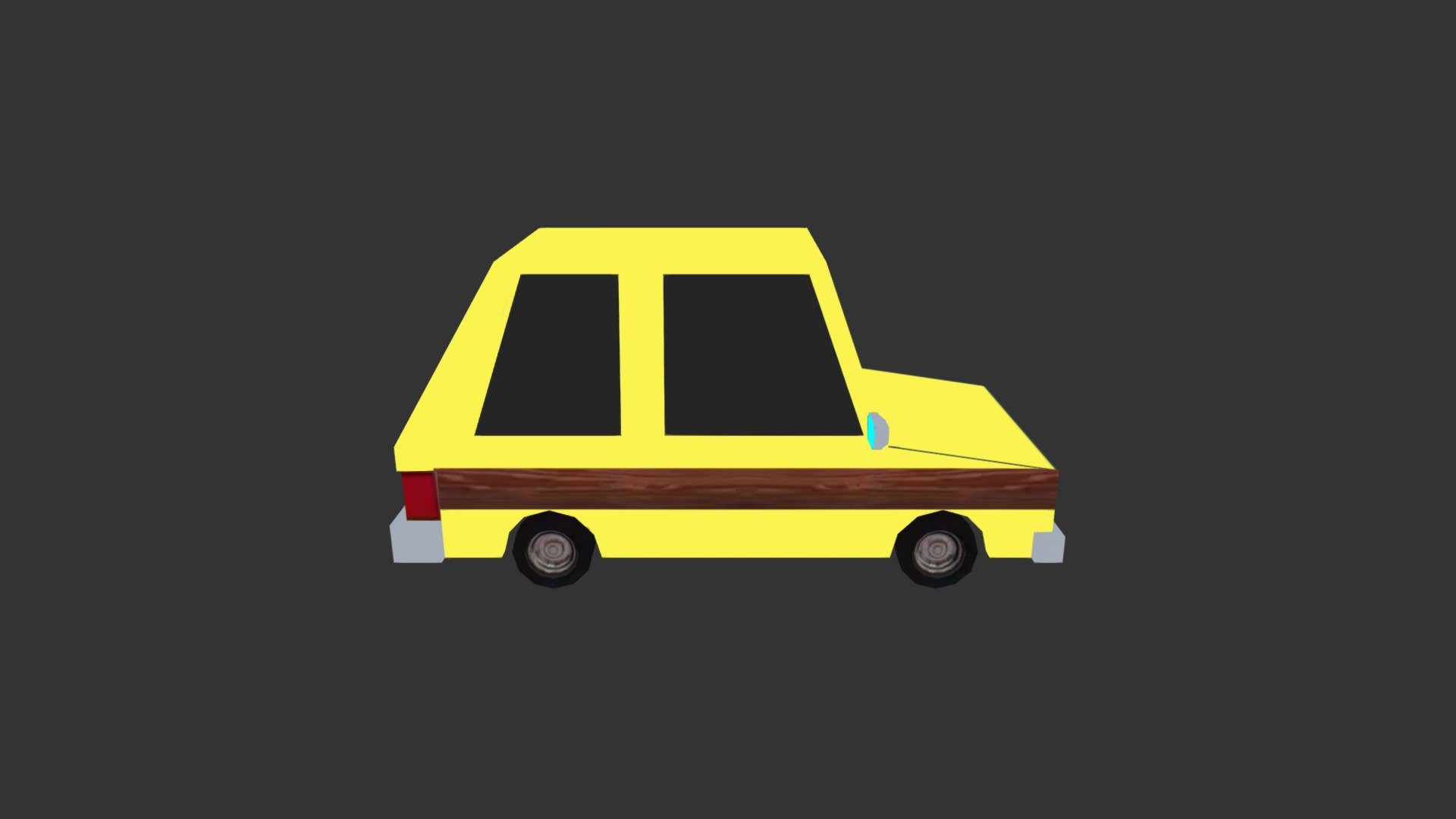 Low-poly car inspired by a cartoon - Jake Bellows 1-30-18 Car Toon - 3D model by JakeBellows 3d model