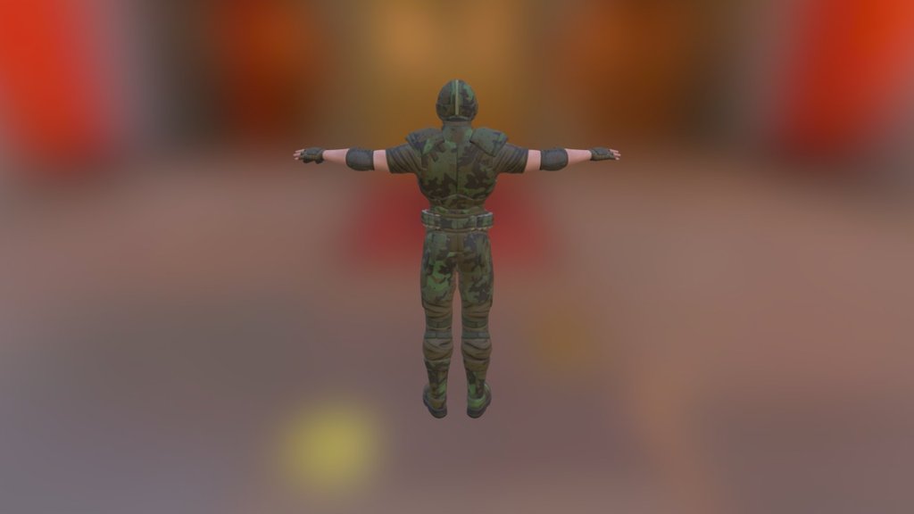 soldier Beige - 3D model by larhrichi 3d model