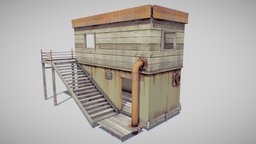 Shanty | House | Building | Enterable scene, apocalyptic, prop, desert, level, old, shanty, shanty-town, architecture, design, gameasset, house, building, gameready, environment