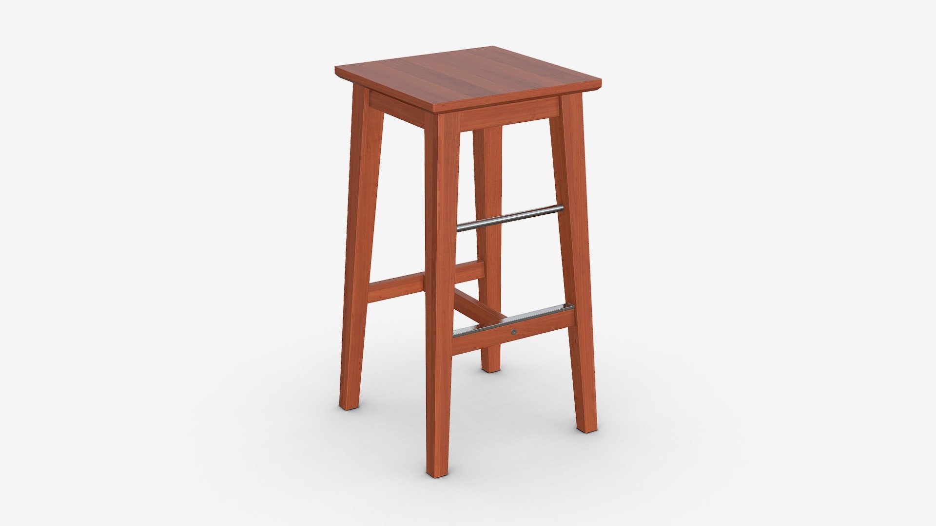 Wooden bar stool - Buy Royalty Free 3D model by HQ3DMOD (@AivisAstics) 3d model