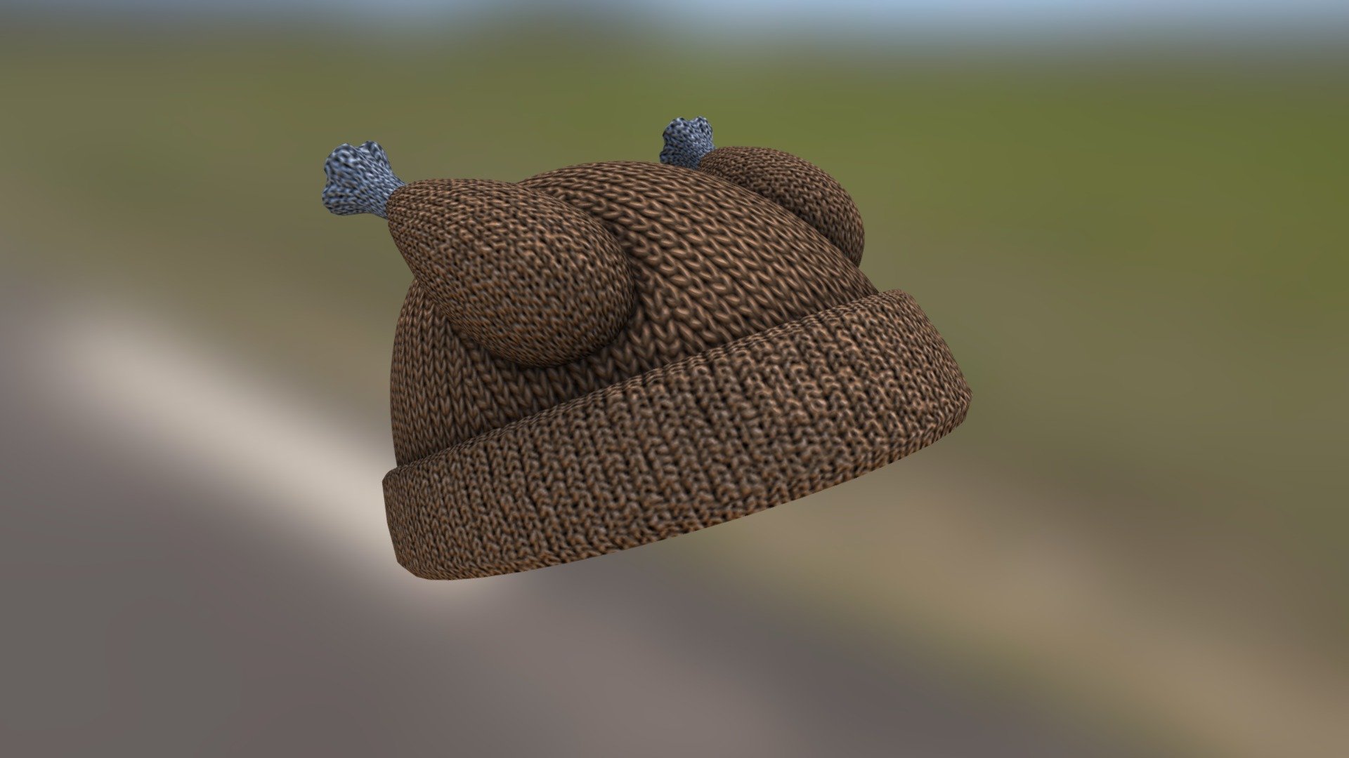This was a joke hat I made for the Thanksgiving holiday 3d model