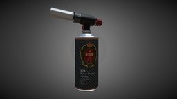 blowtorch props, blowtorch, game, lowpoly