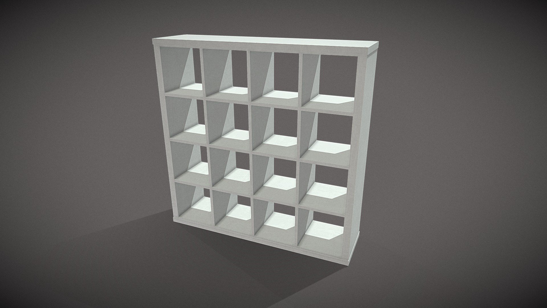 Single square shelving unit, handy prop for any sort of interior envronment.  Easy modular item to stack any direction

PBR textures @4k - Square shelves single - Download Free 3D model by Sousinho 3d model