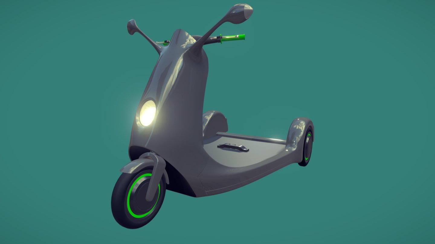 Published by 3ds Max (updated) - electric scooter for handicapped - 3D model by Jakub Badin (@bublifuck) 3d model