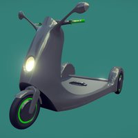 electric scooter for handicapped green, eletric, scooter, handicap, 3dsmaxpublisher, vehicle, design