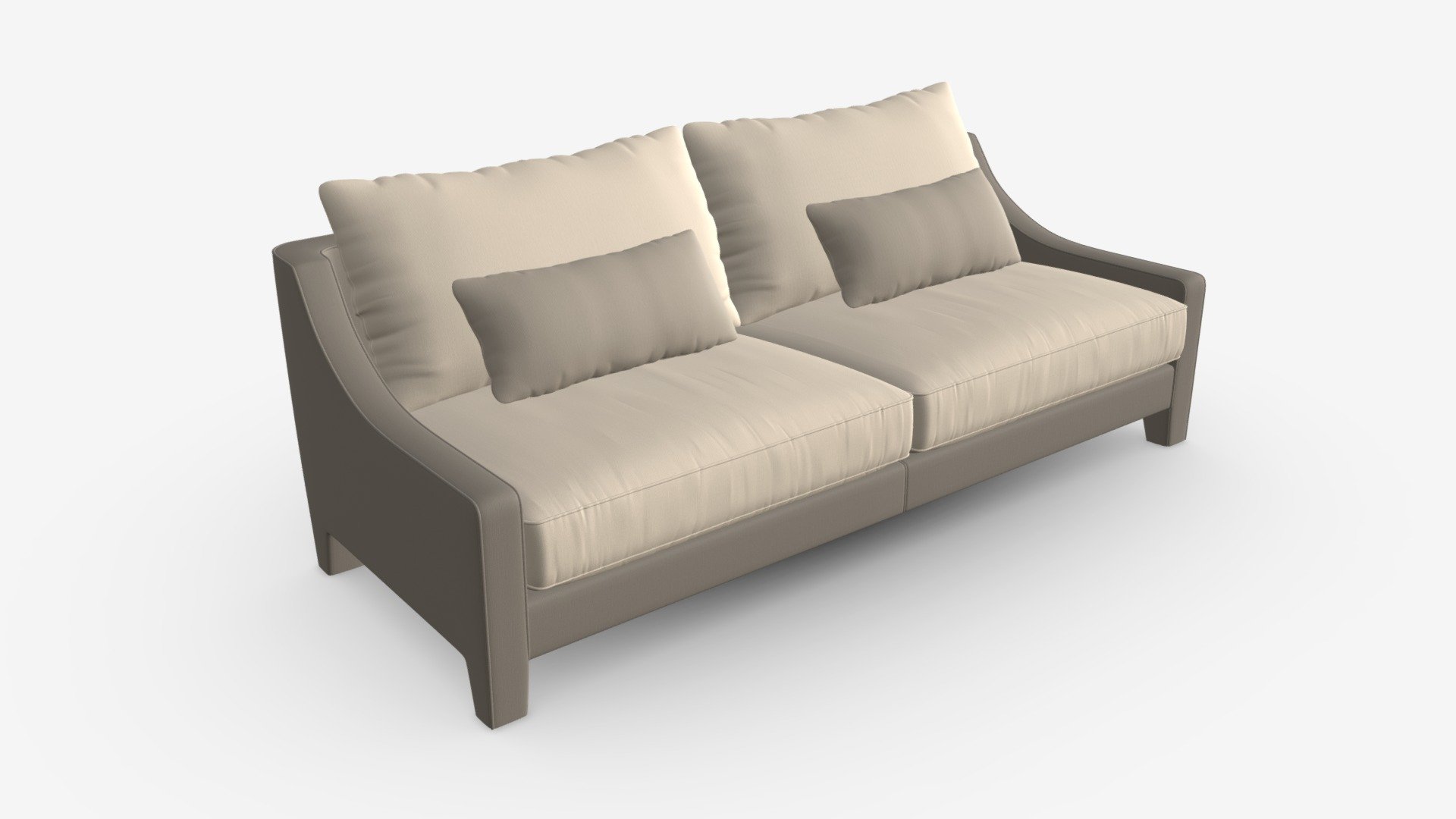 Loveseat sofa 03 - Buy Royalty Free 3D model by HQ3DMOD (@AivisAstics) 3d model