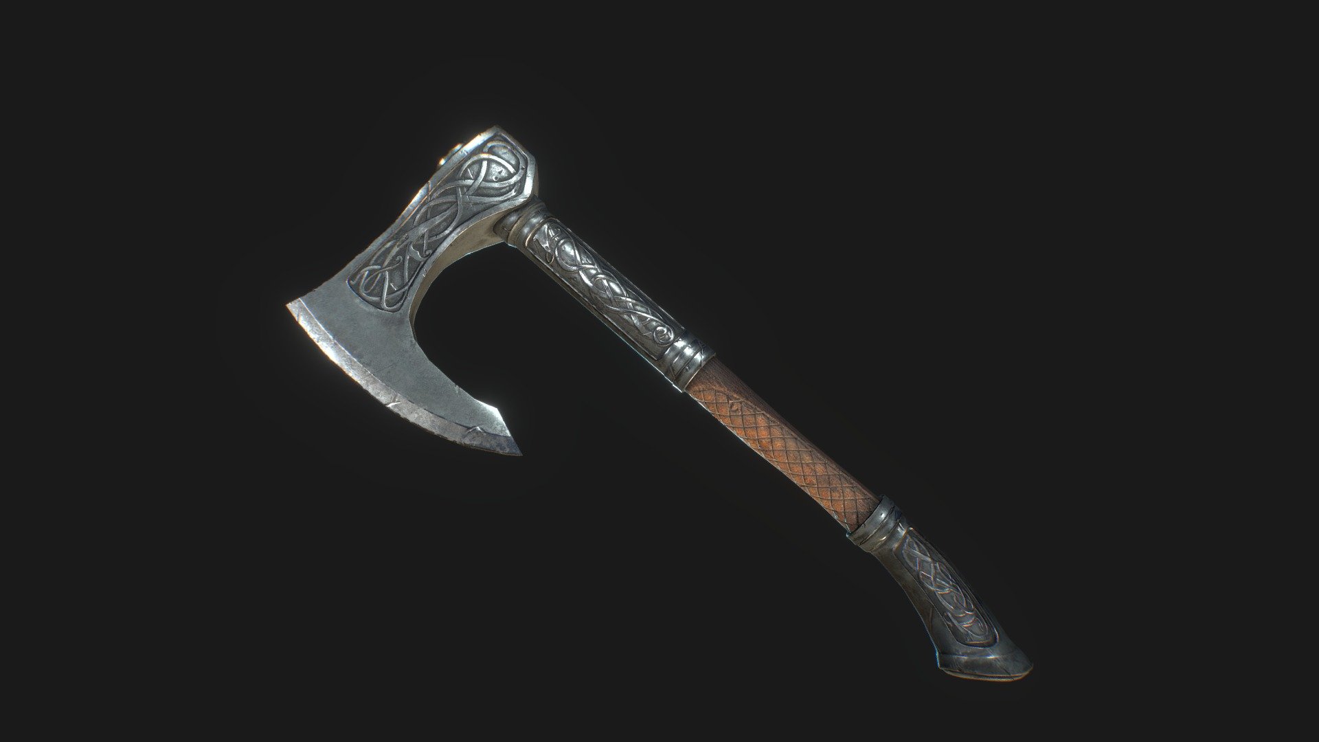 Inspired the the new Assassin's creed Game annouced less than a week ago by ubisoft. I have modeled this axe from limited reference, there is a version which is 3d printable, but this is is low poly model with pbr  textures at game-res. really look forward to playing the game!! - Viking Axe - Assassin's Creed Valhalla - Buy Royalty Free 3D model by twitte_king 3d model