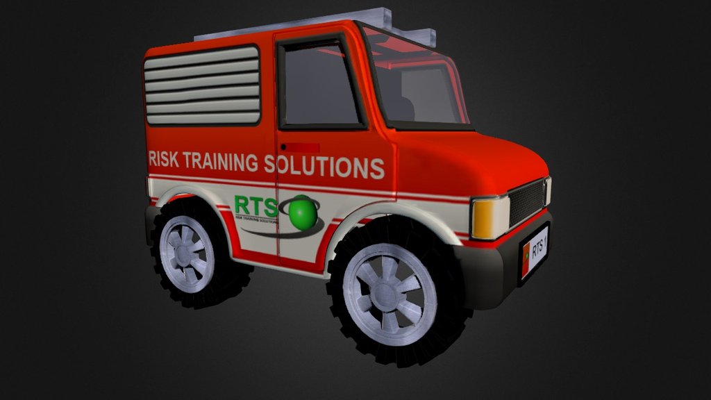 Had to create a 3d model of an ambulance in a cartoony style. It had to be high poly 3d model