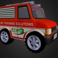 Cartoon Ambulance ambulance, 3dmodel-3dmax, 3dsmax, vehicle, 3dmodeling, highpoly