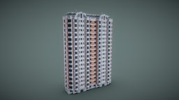 Russian residential building: P-44K residential, russian, mineways, minecraft, house