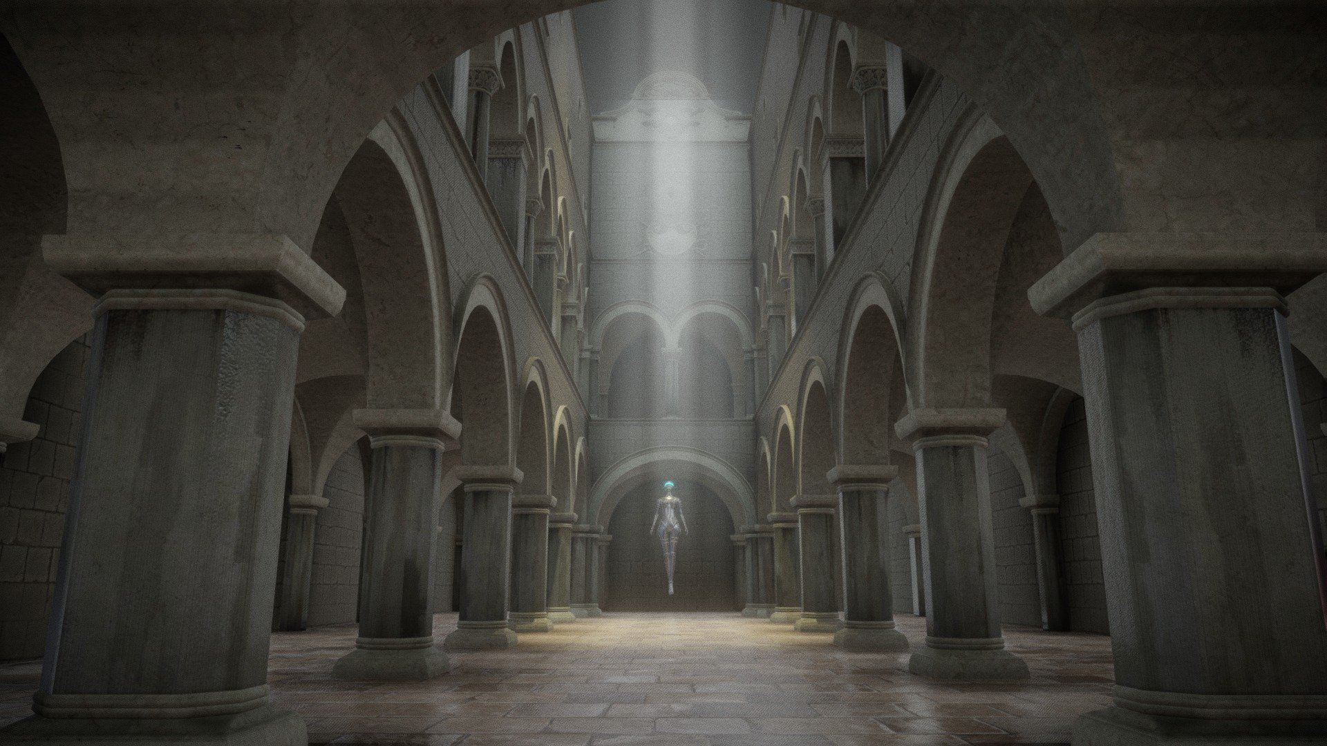 This is a future science-fiction scene with a collection of wasteland style, cyberpunk style and
classical Roman castle corridor. I hope you like it - Wasteland Ancient Rome Castle Gallery - Buy Royalty Free 3D model by xinige (@l13261404616) 3d model