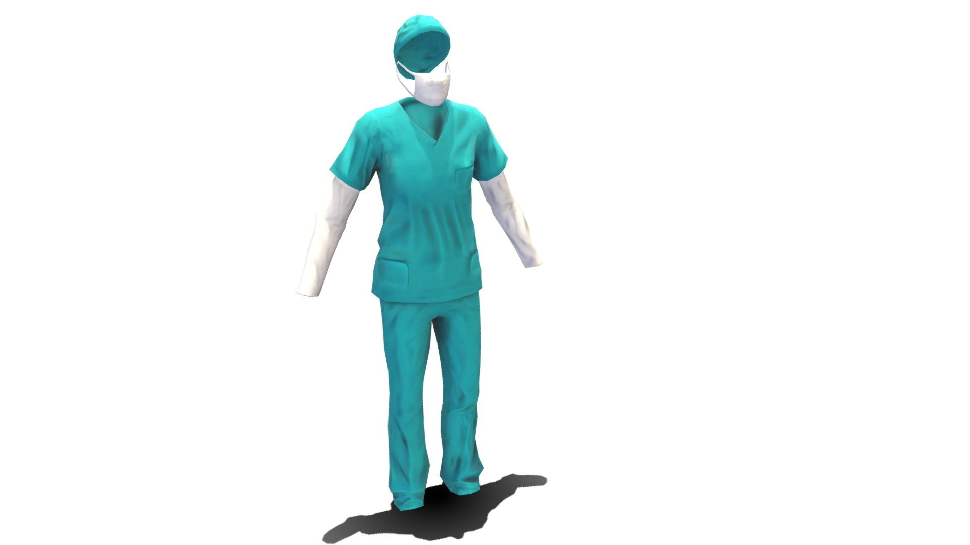 Surgeon Dress - Surgeon Dress - Buy Royalty Free 3D model by YodhaGameStudio 3d model