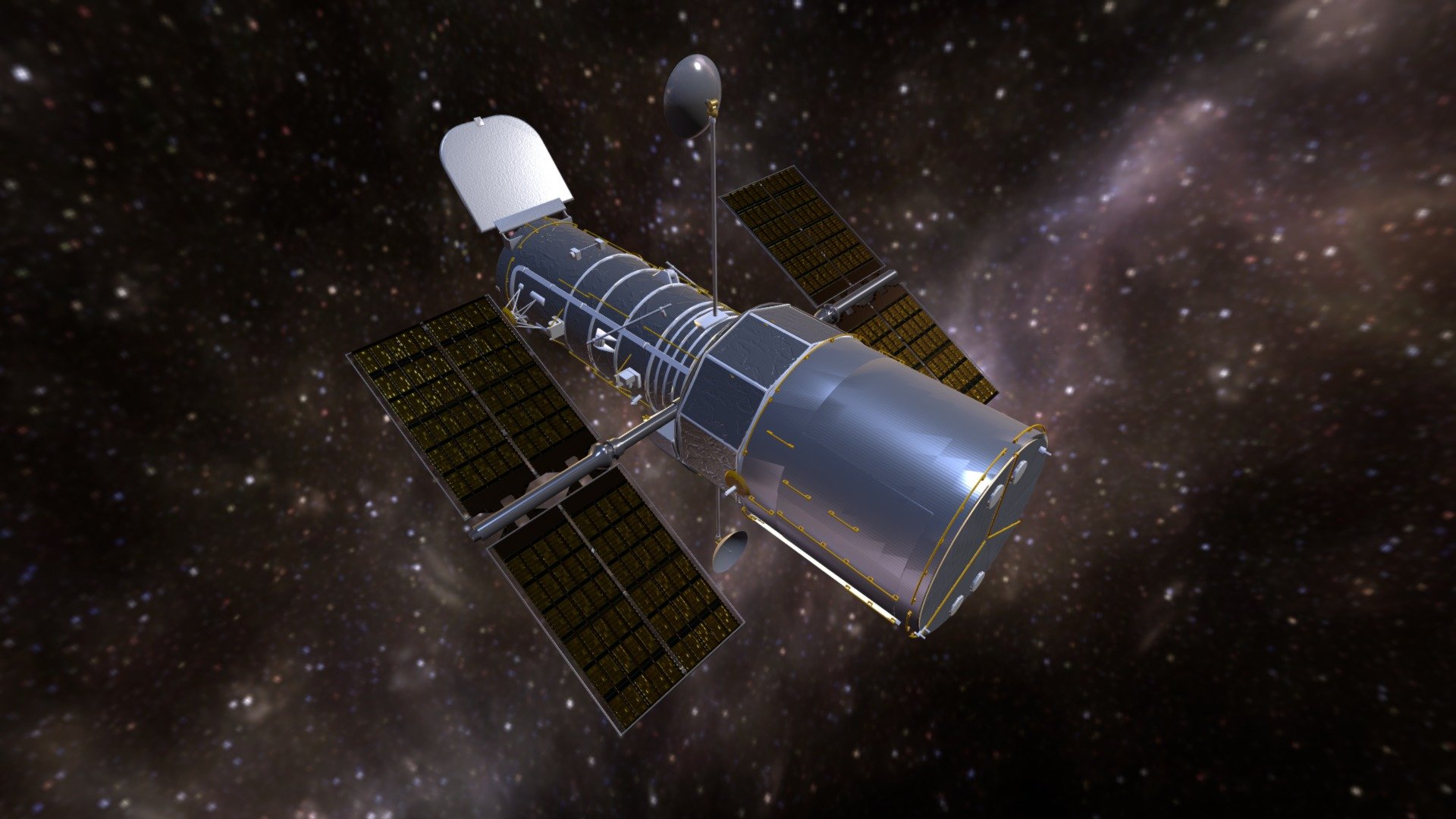 The NASA/ESA Hubble Space Telescope 3d model