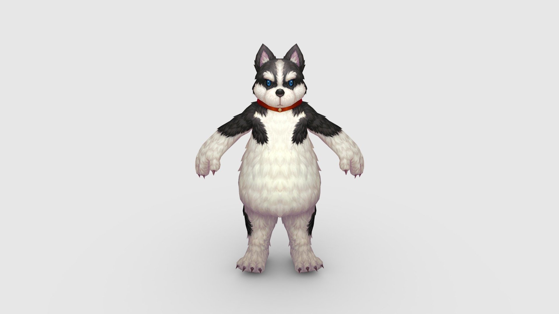 Cartoon Husky Character - dog Low-poly 3D model - Cartoon Husky Character - dog - Buy Royalty Free 3D model by ler_cartoon (@lerrrrr) 3d model