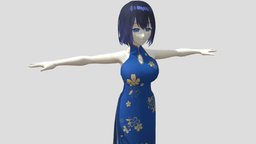【Anime Character】Yuri (Cheongsam/Unity 3D)