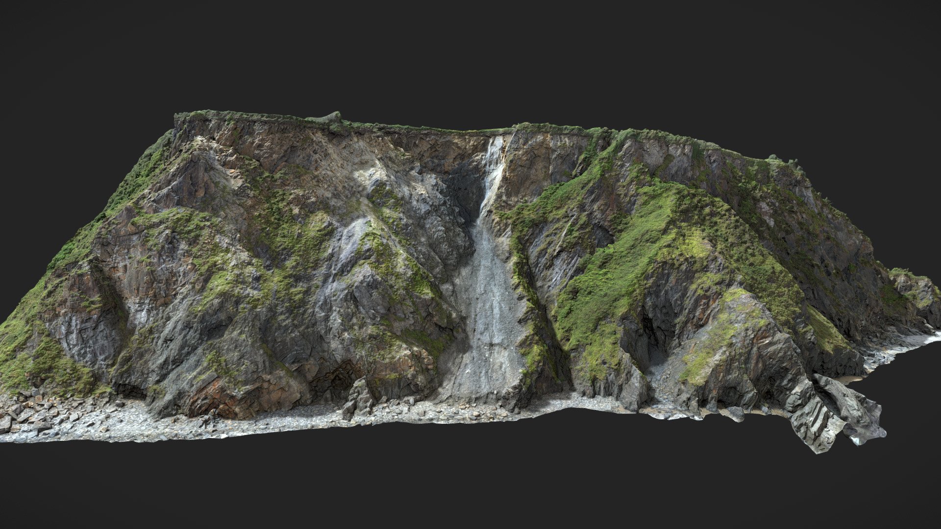 Captured in neutral lighting conditions. Feel free to rotate the lights.

**Big Coastal Ocean Cliff Scan with up to 16K PBR textures: **




Albedo

Normal

Roughness

Displacement

Ambient Occlusion

Vegetation Scatter Mask

Rendered in Cycles with displacement + adaptive subdivions + vegetation:

*the vegetation is not included

Additional Files contain:




blender source file + packed textures

.fbx

.obj

textures 16k

Please let me know if something is not working as it should 3d model