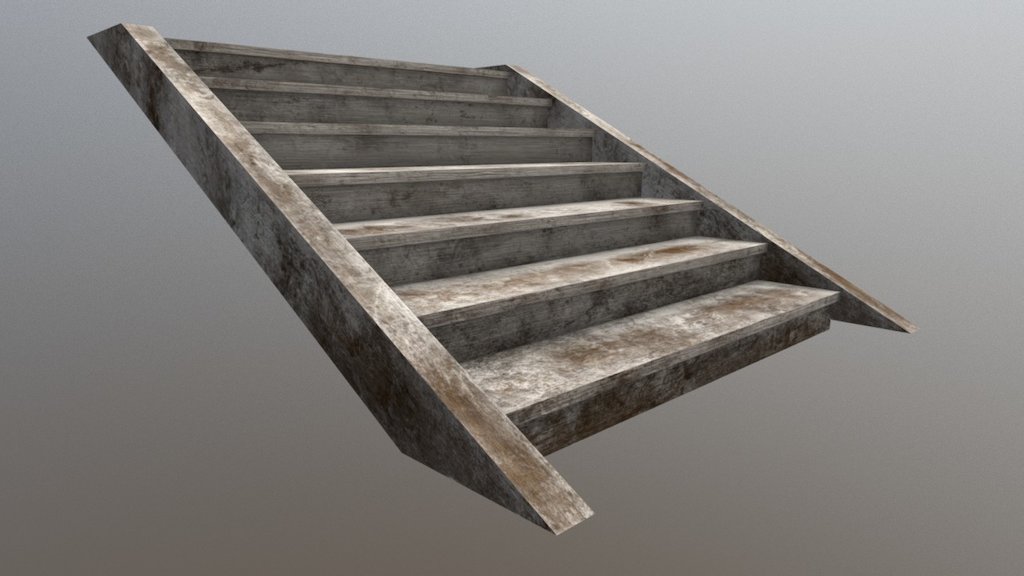 stairs - Download Free 3D model by RVECH 3d model