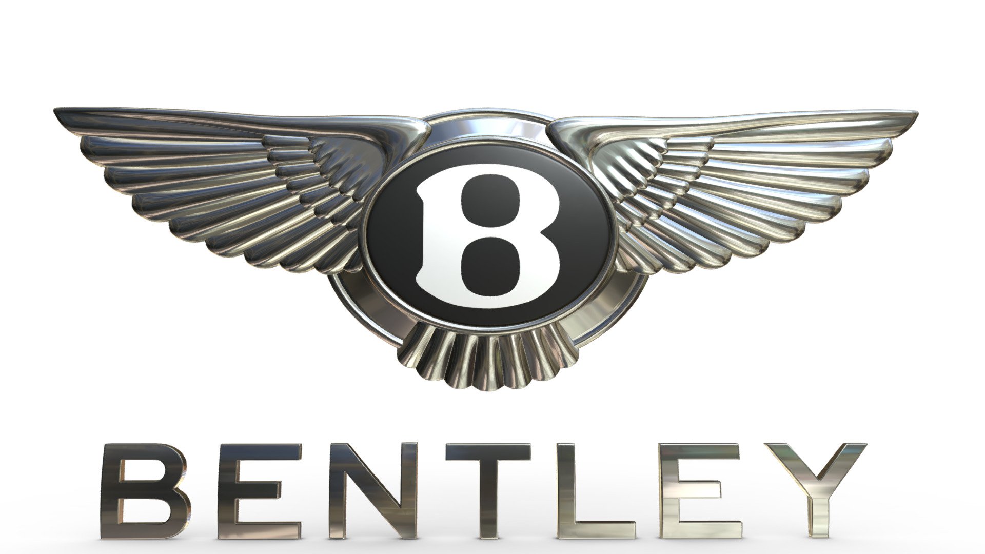 Bentley Logo - 3D model by PolyArt (@ivan2020) 3d model