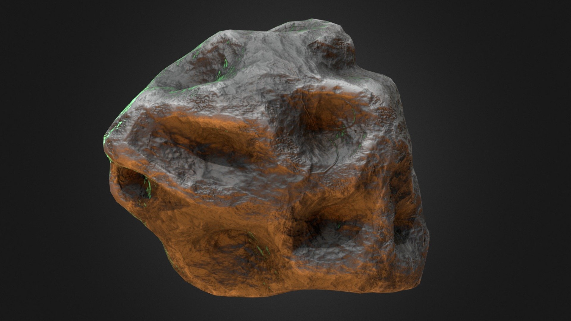 Sculpt - Blender 2.82
Retopo - 3DCoat
Texturing - 3DCoat
 - Meteorite - 3D model by Apofex (@Z_Kir) 3d model