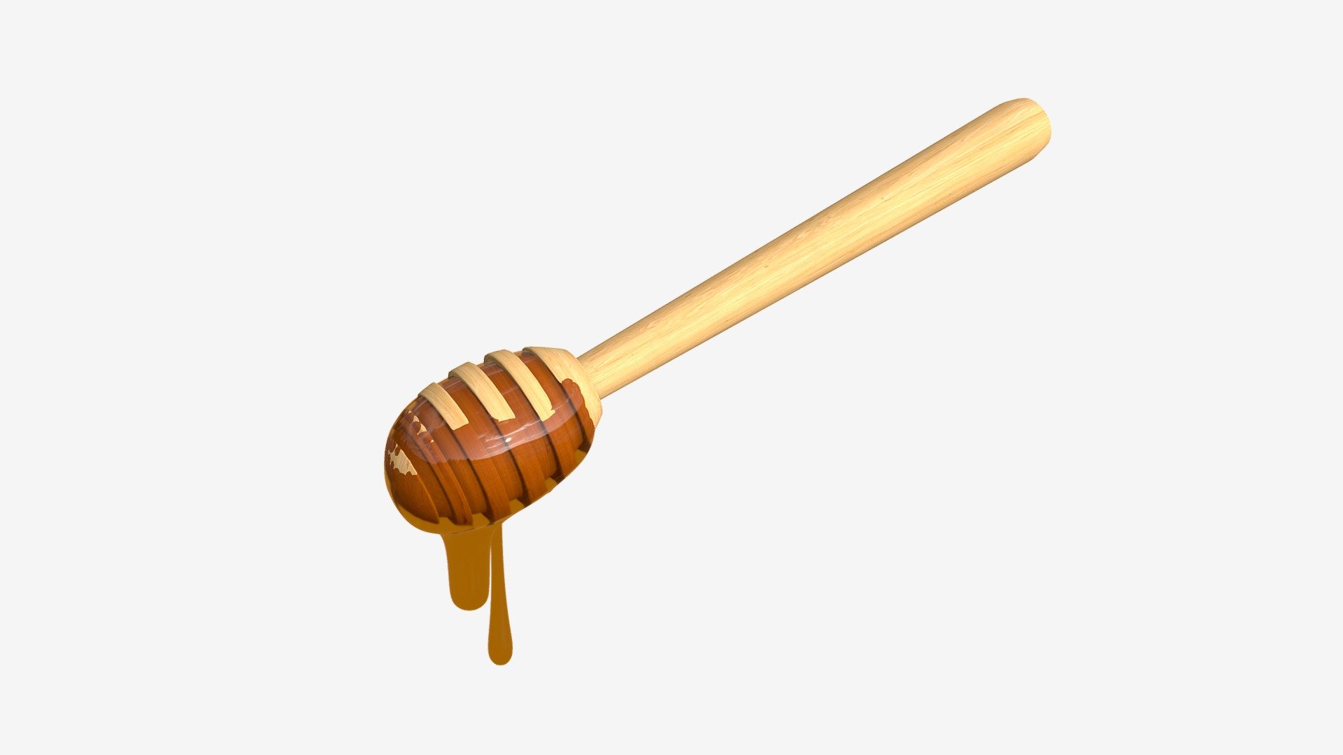 Honey Spoon Dripper with Honey - Buy Royalty Free 3D model by HQ3DMOD (@AivisAstics) 3d model