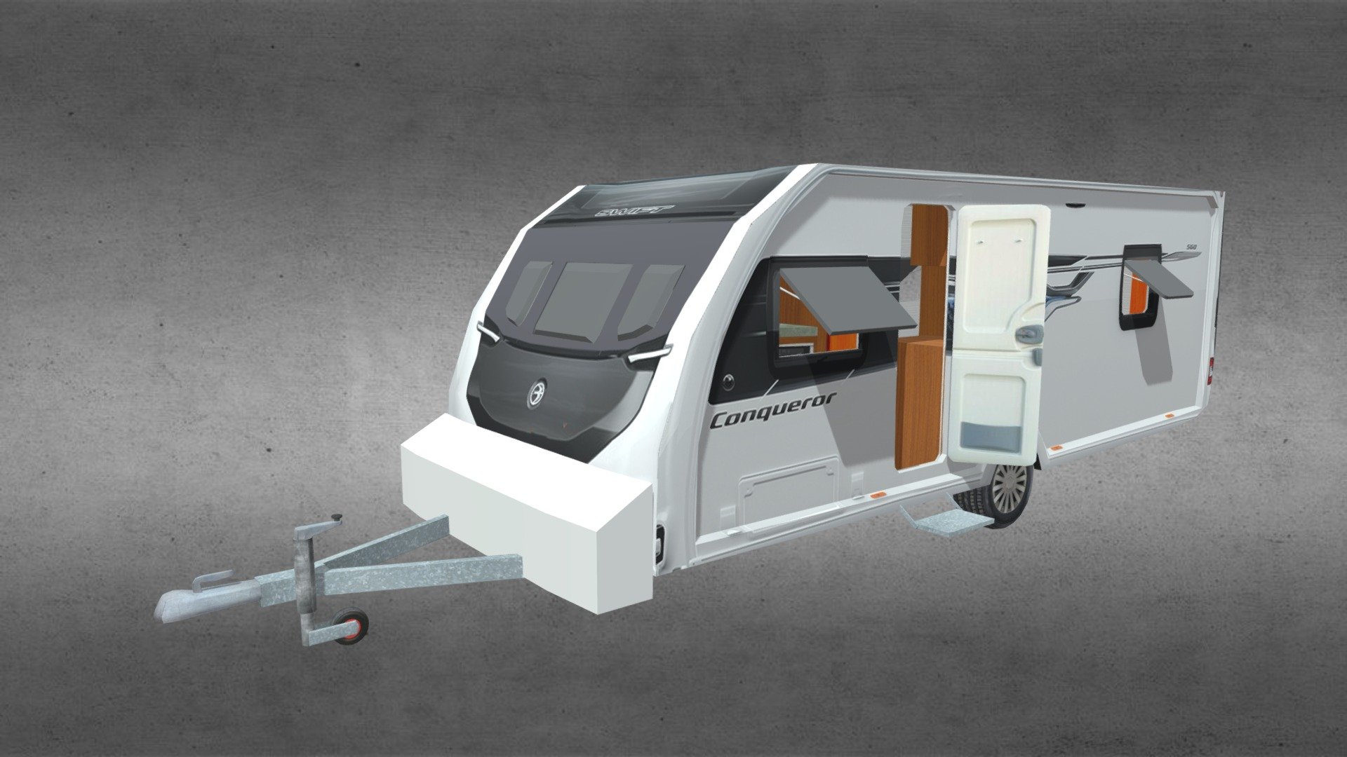 roulotte - Caravan - Download Free 3D model by mauro.zampaoli 3d model