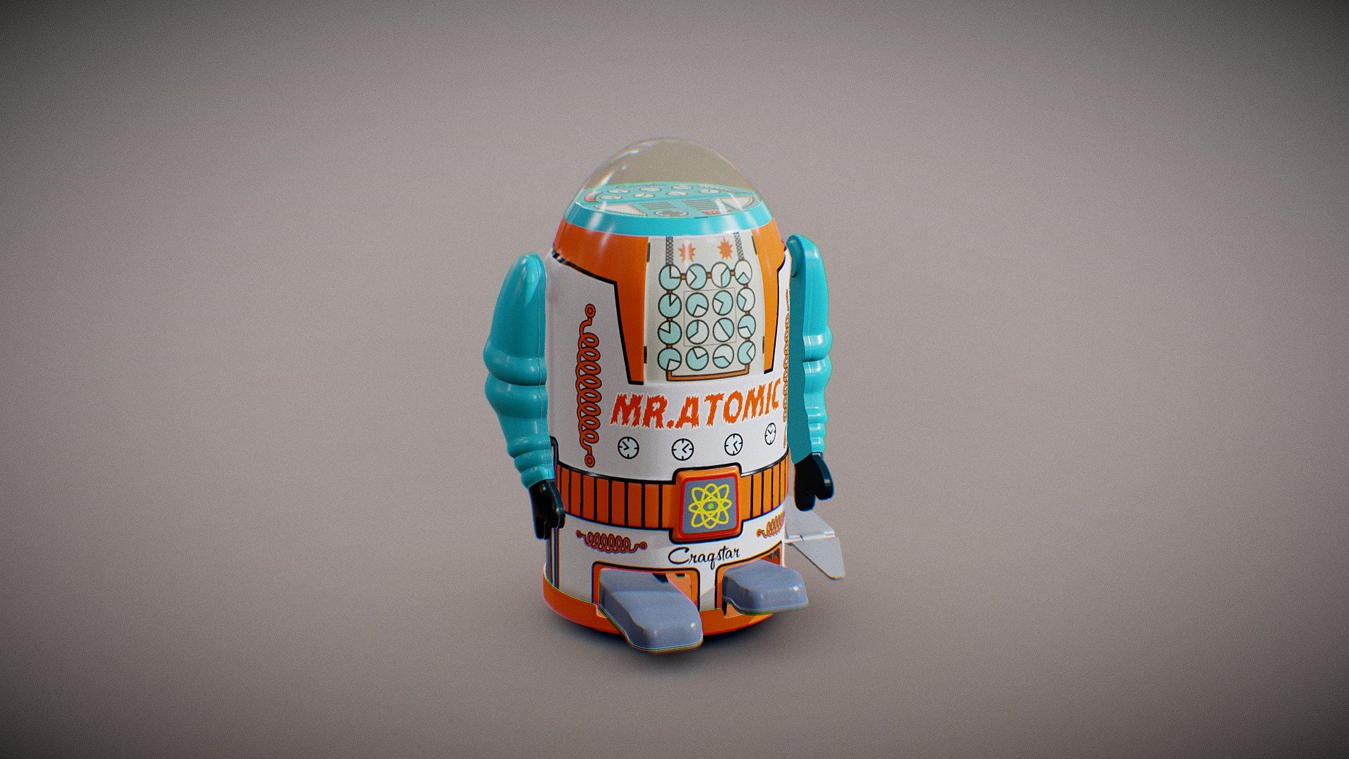 A vintage Tin Toy Robot from the fiftyes. Model created in Modo 14. Subdivision ready.


File formats :
.lxo (modo 13)
.dae
.blend (Blender 2.82)
.obj
.stl
.fbx (2018)

 - Vintage Tin Toy Robot - Buy Royalty Free 3D model by boriscargo 3d model