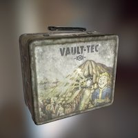 Vault-Tec_LunchBox fan, substancehololens, substancepainter, art, pbr, fallout