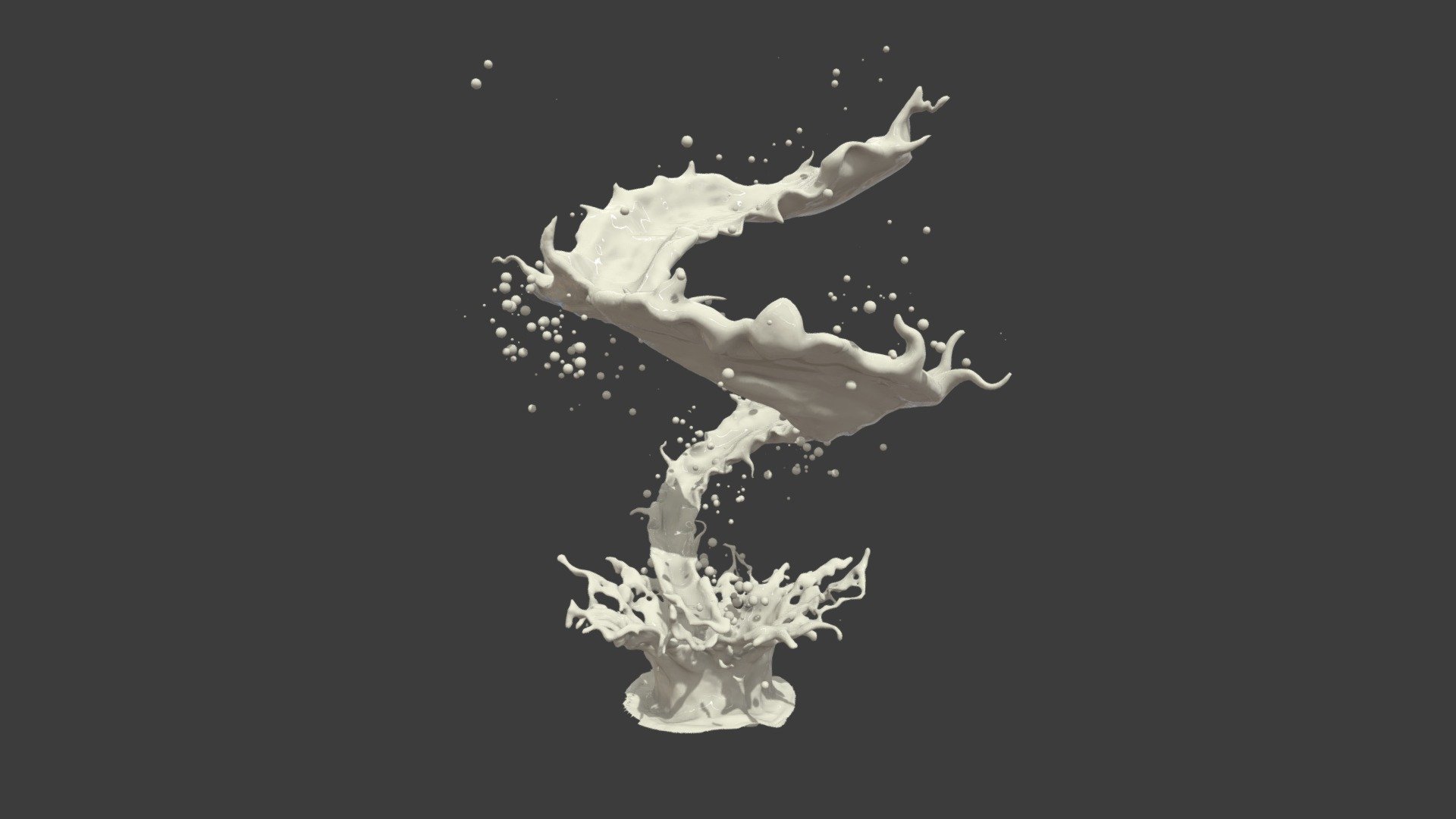 liquid splashes in spiral form. i sculpted it from scratch based on an image reference. can be used for ads and graphic design purposes - Liquid Spiral Splash - Buy Royalty Free 3D model by Ahmad Azizi (@azizi16) 3d model
