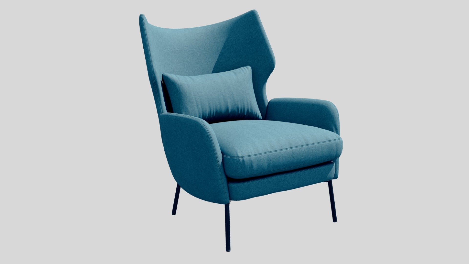 High-quality 3d model of a Crete and Barrel Alex Navy Blue, Gray, and Bordeaux Velvet Accent Chair.

12804 polygons
13447 vertices - Crate&Barrel Alex Armchair - Buy Royalty Free 3D model by 3detto 3d model