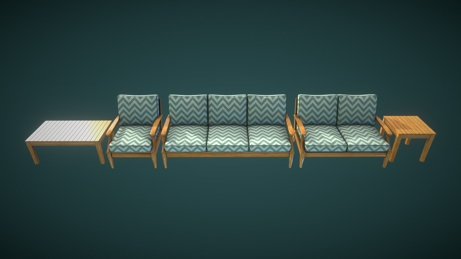 Patio Furniture Set

24,414 Polys, 24,760 Verts

Texel Density: 10.24px/cm @4069x4096, 5.12px/cm @2048x2048, 2.56px/cm @1024x1024

Only 1 Material Set

File Includes: 3D Models - FBX, OBJ, DAE, Blend, ABC, STL, and glTF. Textures - PNG, BMP, JPEG, TIFF, TGA, PSD, EXR. Maps - Base Color, Diffuse, Ambient Occlusion, Glossiness, Height, Metallic, Normal Map (OpenGL), Normal Map (Direct-X), Roughness, Specular-Level

Modeled and Rendered With Blender 3.0 Textured and Rendered With Substance 2021.1.1

Please contact me if you have any questions or business inquiries: bsw2142@gmail.com

You Can Also Get A Quote From Me Via Questioneer! Google Forms

Updated 05/04/2022: Reduced Poly From 75k to 25k. Reduced Material Channels From 6 to only 1. Created A New Texture Set. 

 - Patio Furniture - Buy Royalty Free 3D model by Brandon Westlake (@dr.badass2142) 3d model