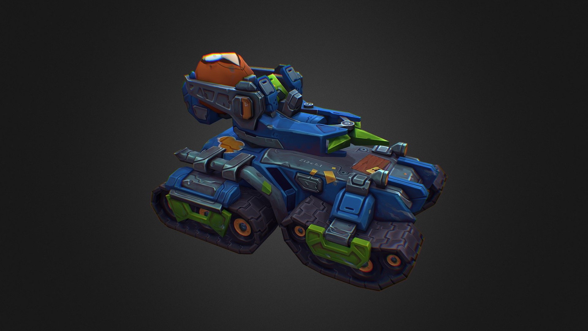 Tank 013 Skin 02 - 3D model by Vlad Ovoy (@mitrilsh9) 3d model