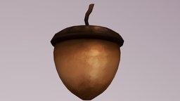 Almighty Acorn big, nut, the, nature, crossing, gamereadyasset, maya, asset, 3d, lowpoly, gameart, animal